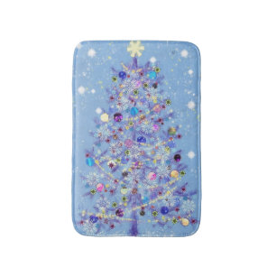 Frohe Weihnachten - Weihnachtsbaum Badematte