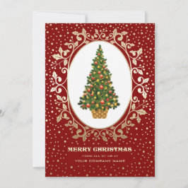 Frohe Weihnachten. Weihnachtsbaum Corporate Card Einladung