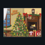 Frohe Weihnachten Weihnachtsbaum & Geschenke<br><div class="desc">Weihnachtswohnzimmer</div>