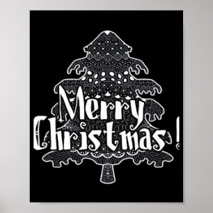 Frohe Weihnachten, Weihnachtsbaum Klassiker Poster