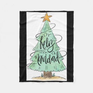 Frohe Weihnachten Weihnachtsbaum T-Shirt Fleecedecke