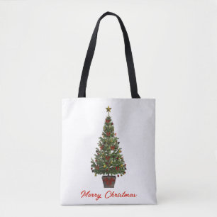 Frohe Weihnachten. Weihnachtsbaum Tasche