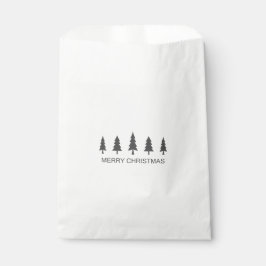 Frohe Weihnachten, Weihnachtsbäume.Gefallen Tasche Geschenktütchen
