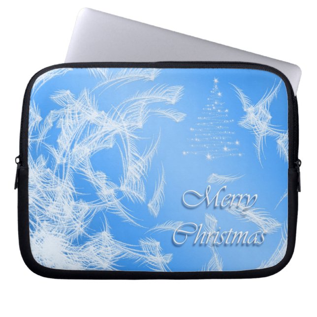 Frohe Weihnachten. Weihnachtsbeschaffenheit Laptopschutzhülle (Vorderseite)