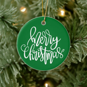 Frohe Weihnachten - Weihnachtsdekoration Keramik Ornament