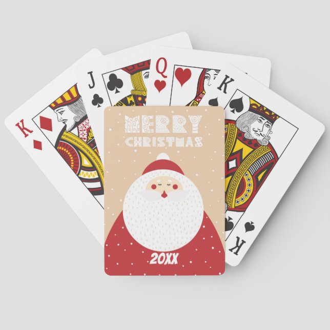Frohe Weihnachten/Weihnachtsdesign/Spielkarten Spielkarten (Rückseite)