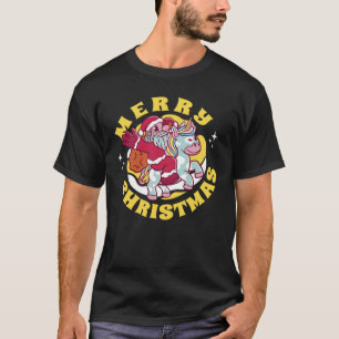 Frohe Weihnachten Weihnachtsfeier Einhorn T-Shirt