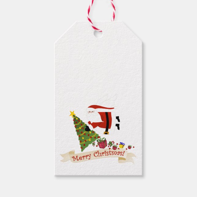 Frohe Weihnachten - Weihnachtsgeschenke Geschenkanhänger (Vorderseite)