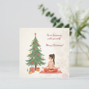 Frohe Weihnachten! Weihnachtskarte. Feiertagskarte