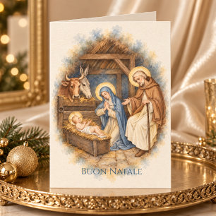 Frohe Weihnachten Weihnachtskarte Vintage Geburt Karte