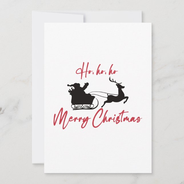 Frohe Weihnachten Weihnachtslieder und Rentier (Vorderseite)