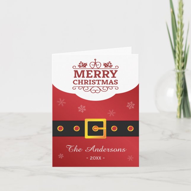 Frohe Weihnachten Weihnachtsmann Belt Jolly Famili (Vorderseite)