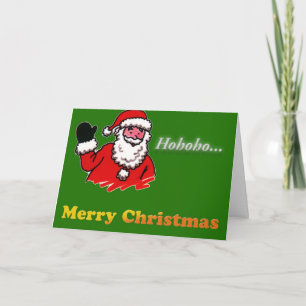 Frohe Weihnachten, Weihnachtsmann Feiertagskarte