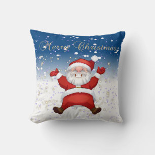 Frohe Weihnachten,Weihnachtsmann,Funkeln,Weiß Kissen