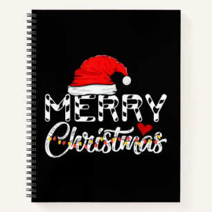 Frohe Weihnachten Weihnachtsmann Funny Familie Notizbuch