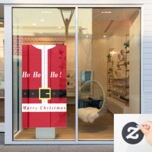 Frohe Weihnachten - Weihnachtsmann - Geschenke für Fensteraufkleber