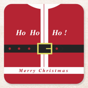 Frohe Weihnachten - Weihnachtsmann - Geschenke für Rechteckiger Pappuntersetzer
