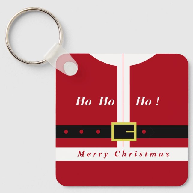 Frohe Weihnachten - Weihnachtsmann - Geschenke für Schlüsselanhänger (Vorderseite)