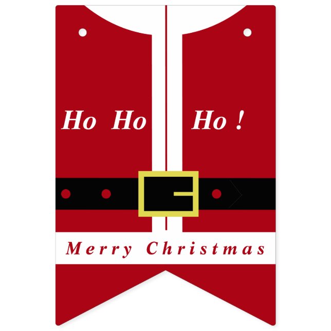 Frohe Weihnachten - Weihnachtsmann - Geschenke für Wimpelkette (Erste Fahne)