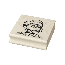 Frohe Weihnachten Weihnachtsmann Gummistempel