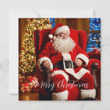 Frohe Weihnachten Weihnachtsmann Karte