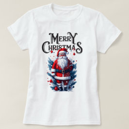 Frohe Weihnachten Weihnachtsmann Pajama T-Shirt