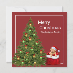 Frohe Weihnachten Weihnachtsmann Spaß Hund persona