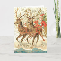 Frohe Weihnachten (Weihnachtsmann und sein Rentier