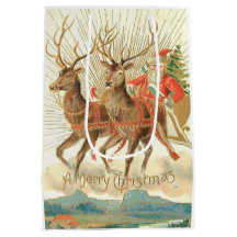 Frohe Weihnachten (Weihnachtsmann und sein Rentier