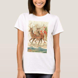 Frohe Weihnachten (Weihnachtsmann und sein Rentier T-Shirt