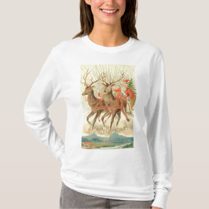 Frohe Weihnachten (Weihnachtsmann und sein Rentier T-Shirt