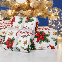 Frohe Weihnachten Weihnachtsstern & Kiefer Feierta