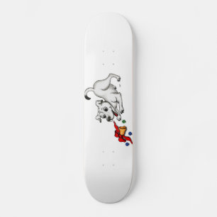 Frohe Weihnachten! Welpe mit Bell und Ball Skateboard