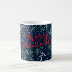 Frohe Weihnachten Whimsical Kaffeetasse