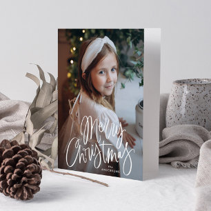 Frohe Weihnachten Whimsical Script-Foto