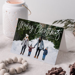 Frohe Weihnachten Whimsical Script-Foto