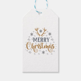 Frohe Weihnachten White Geschenkanhänger