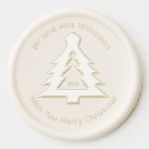 Frohe Weihnachten White Seal mit Namen