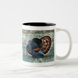 Frohe Weihnachten Wild Türkei Zwei-Tone-Kaffee-Tas Zweifarbige Tasse