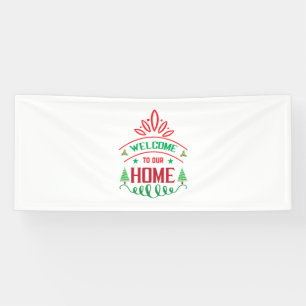Frohe Weihnachten Willkommen auf meiner Zuhause Banner