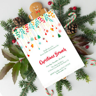 Frohe Weihnachten Winter Strümpfe Weihnachtsfeier Einladung