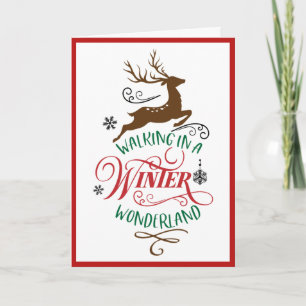 Frohe Weihnachten Winter Wonderland Mit Unterschri