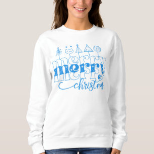 Frohe Weihnachten, Winterweihnachtsfamilie Sweatshirt