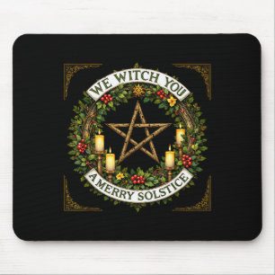 Frohe Weihnachten wir Hexe wünschen Ihnen einen fr Mousepad