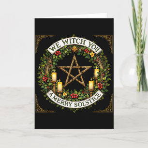 Frohe Weihnachten wir hexen euch einen fröhlichen Karte
