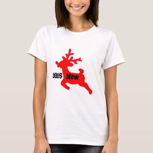Frohe Weihnachten. Wir wünschen Ihnen frohen T-Shirt (Vorderseite)