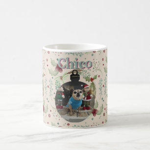 Frohe Weihnachten Woodland Immergrüne Girlande Kaffeetasse