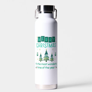 Frohe Weihnachten - Wunderbare Zeit des Jahres Trinkflasche