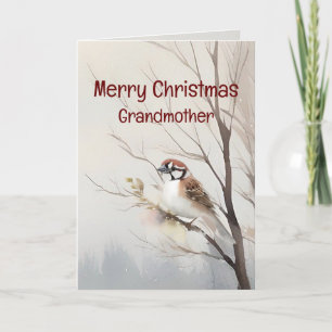 Frohe Weihnachten Wunderschöne Großmutter Wasserfa Karte