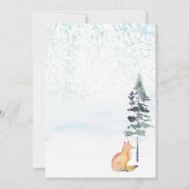 Frohe Weihnachten wünscht Blank Fox Mitteilungskarte